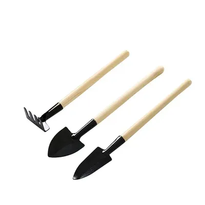 3Pcs Portable Home Gardening Tools Mini Rake Planter Shovel Soil Scoop Plant Pots Decorative