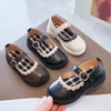 Mädchen Prinzessin Lederschuhe für Kinder Tanz schuhe mit süßer Spitze weiche Sohle neue Mädchen Mary Jane Performance Schuhe Mode