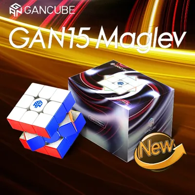 Gan15 maglev 3 × 3 magnetischer magischer würfel 3x3 gan 15 profession elle 3x3x3 geschwindigkeit puzzle kinder spielzeug geschenk gancube speed cube magico cubo Image