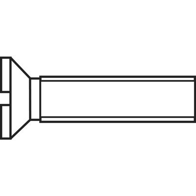 889727 Senkschrauben M3 30 mm Schlitz din 963 Stahl verzinkt 1 St. - Toolcraft