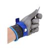 Dolaso - Metzgerhandschuh aus kettenhemdbeständigem Edelstahl, Blau, Hochleistungsschutz der Stufe