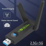 Blarkrus 600m1300m Wireless Network Card Gigabit Dual-Band 5g Driver-Free Computer Usb Wifi Receiver Transmitter Usb Network Card