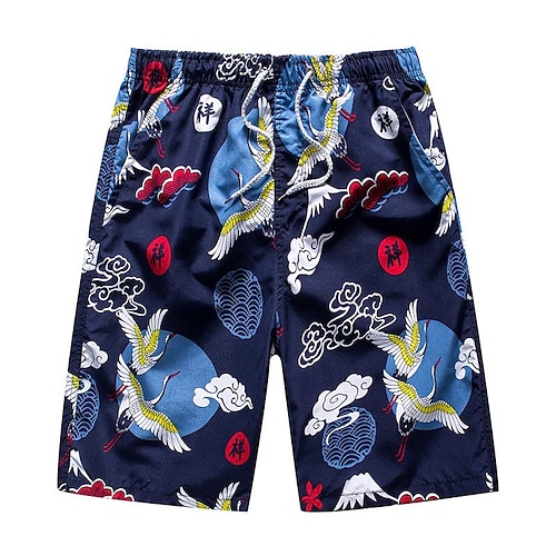 Herren Boardshorts Badeshorts Badehose Bedruckt Kordelzug Mit Taschen Schnelltrocknend Leicht Boardshorts Badeanzug Surfen Wassersport Schwimmen Sommer Image