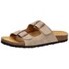 Pantolette LICO "Pantolette Alvaro", Gr. 36, braun, Leder, Schuhe