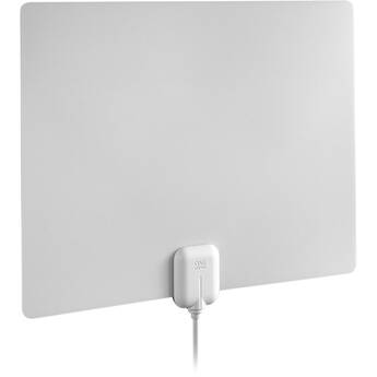 One For All 15584 60-Mile Amplified Flat Indoor HDTV Antenna 15584