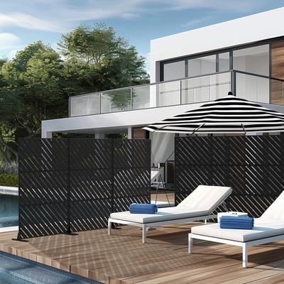 Galvanized Room Divider Privacy Screen Panels Bernard