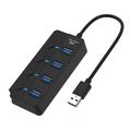 hub usb hub usb 3.0 a 4 porte con interruttore led individuale adattatore portatile adattatore splitter hub multi usb ad alta velocità