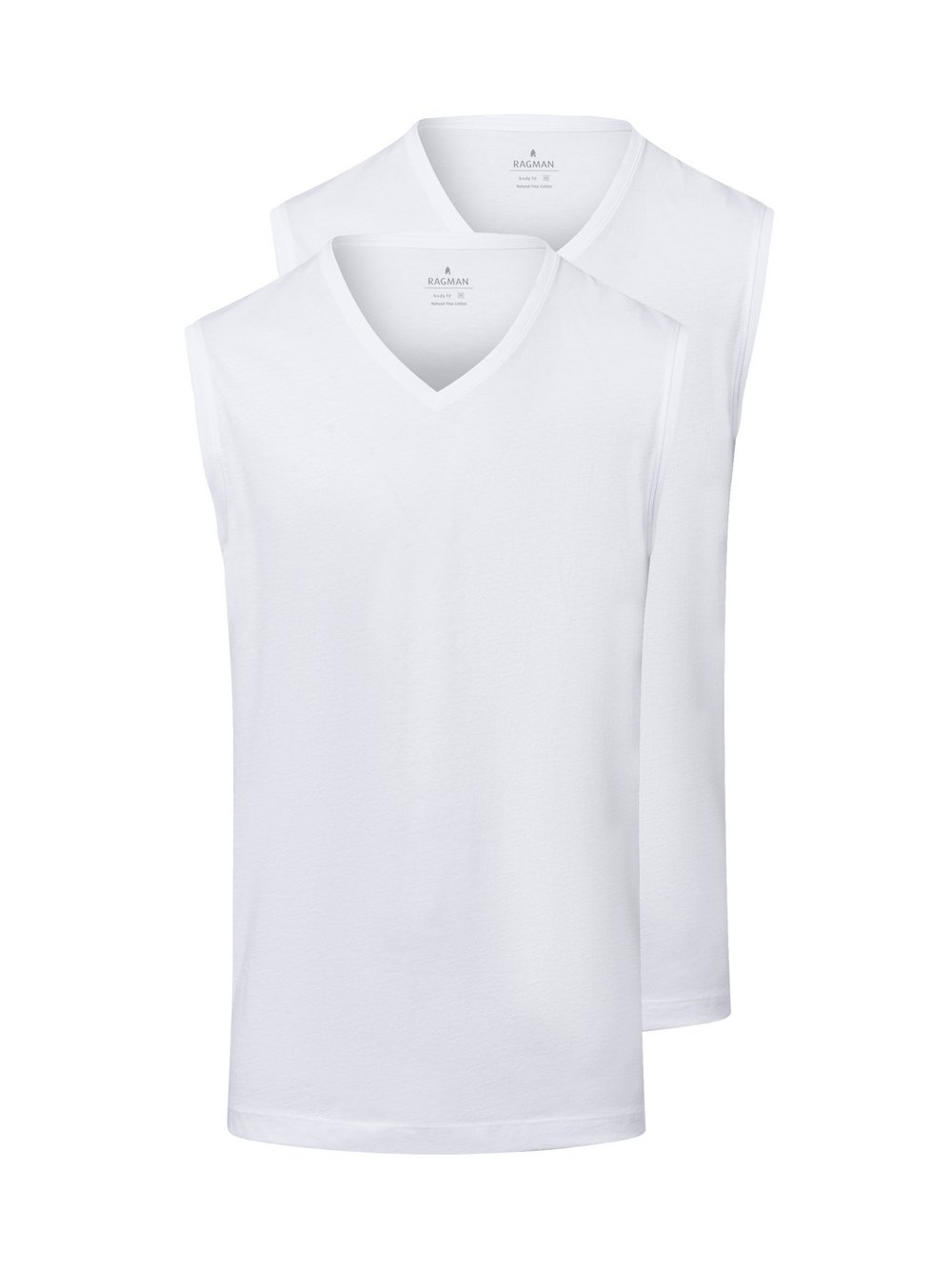 Ragman Tank Top im 2er-Pack Herren weiß, XXXL Image