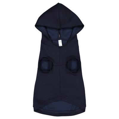 Doggie Skins 3926 Three-End Fleece Pet Hoodie in Navy Blue size 2XL | Cotton/Polyester Blend