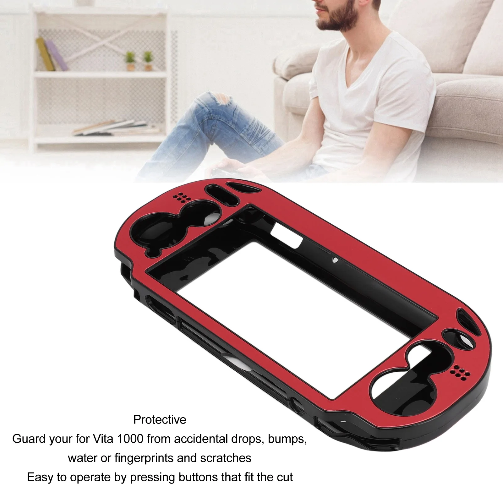 Custodia protettiva per Console di gioco custodia protettiva in metallo antiurto impermeabile per PS Vita 1000 Cover protettiva per PSV 1000