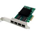 Scheda di rete Digitus Digitus Scheda di rete Gigabit Ethernet a 4 porte, RJ45, pci Express, Intel