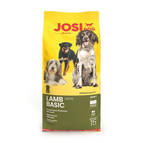 15kg JosiDog Lamm Basic Hundefutter trocken