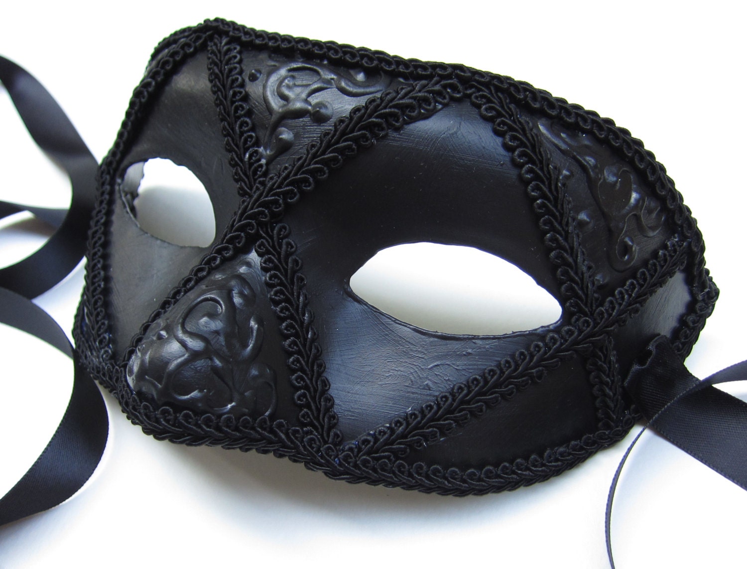 Schwarze Masquerade Maske/Herren Maske/Herren Kostüm Maske/Venezianische Maske/Herren Schwarze Maske/Halloween Maske/Herren Kostüm/Einfache Maske/Schw