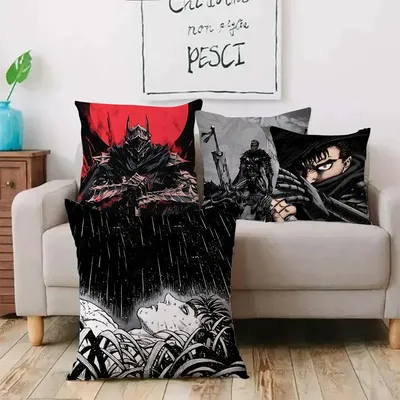 Klassische Hot-blooded Anime Berserk Kissenbezüge Cartoon Sofa Dekorative Hause Doppelseitiger Druck Image