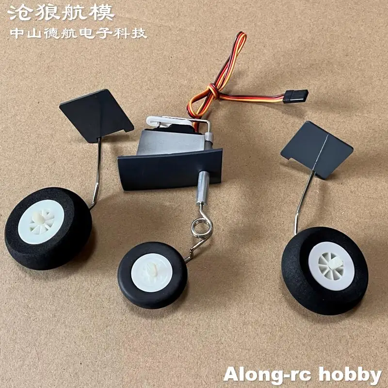 Freewing 64 mm EDF F9F RC Flugzeug Jet Ersatzteil – Fahrwerk mit Servo für DIY RC Flugzeug Modell Hobby 64 EDF Flugzeug