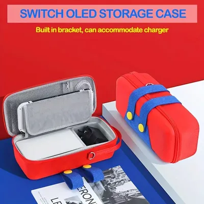 Für Nintendo Switch oled Handheld Aufbewahrung tasche große Kapazität mit Hardcase eingebaute Image
