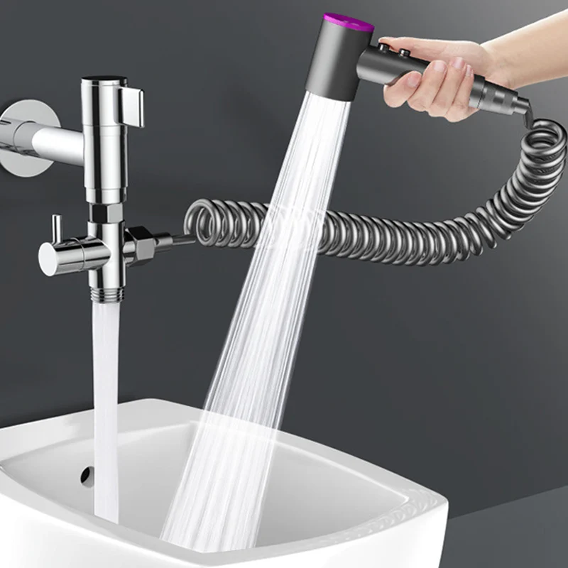 Bidet Wc Sprayer Set Spray Wasser Badezimmer Handheld Bidet Sprayer Wc Dusche Doppel Outlet Eckventil Wc Zubehör