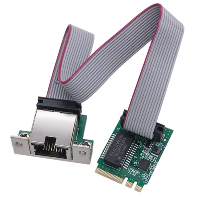 1-10pcs m2 Netzwerk karte m.2 a e zu Gigabit Ethernet-Karte Single Port rj45 rtl8111f Chip rtl8111e/f Chip für Desktop-PC Windows Image