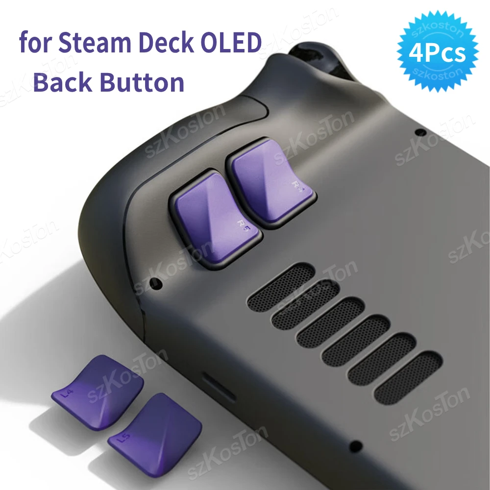 4-teiliges Back-Button-Verbesserungsset für Steam Deck OLED Games Console Grip Improvement Button Protection Kit für Steam Deck LCD Image