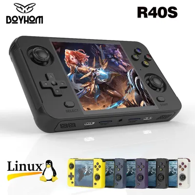 R40S Retro Handheld Video Game Console Linux System 720*720 4 Inch Ips Screen WIFI RK3566 Portable