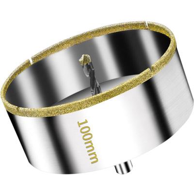 Toolive - Diamant-Lochsäge 100 mm mit Zentrierführungsbohrer, Fliesenlochsäge mit Image