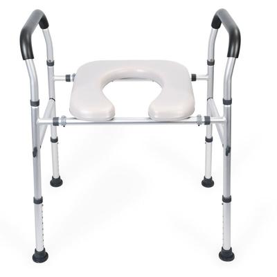 Duschsitz,Badesitz, Kommode Toilette mit verbreitertem Sitz, bis zu 300lbs, Toilettenerhöhung für Image