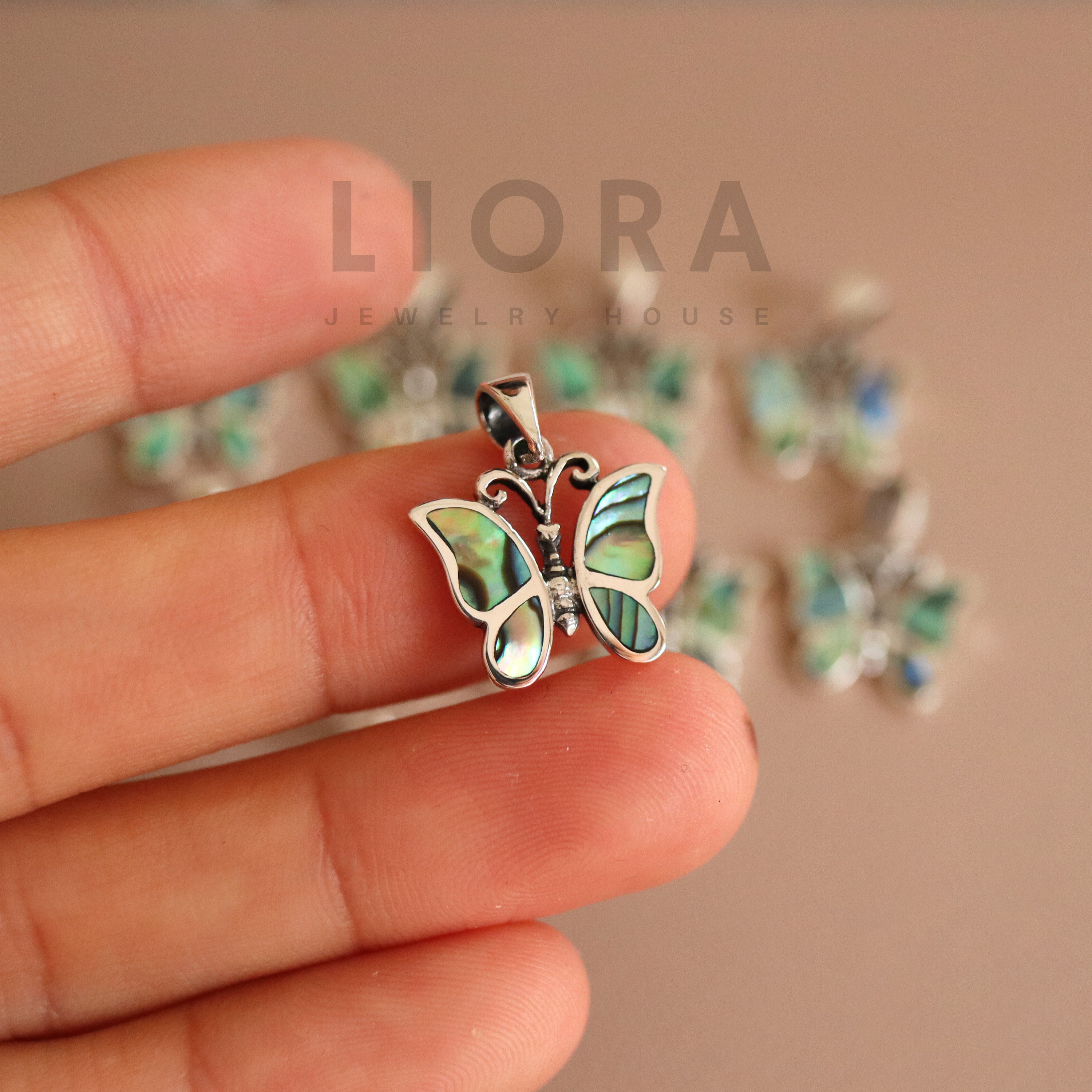 Ciondolo a forma di farfalla in argento sterling 925, ciondolo a forma di farfalla, collana a forma di farfalla, regalo a forma di farfalla, ciondolo