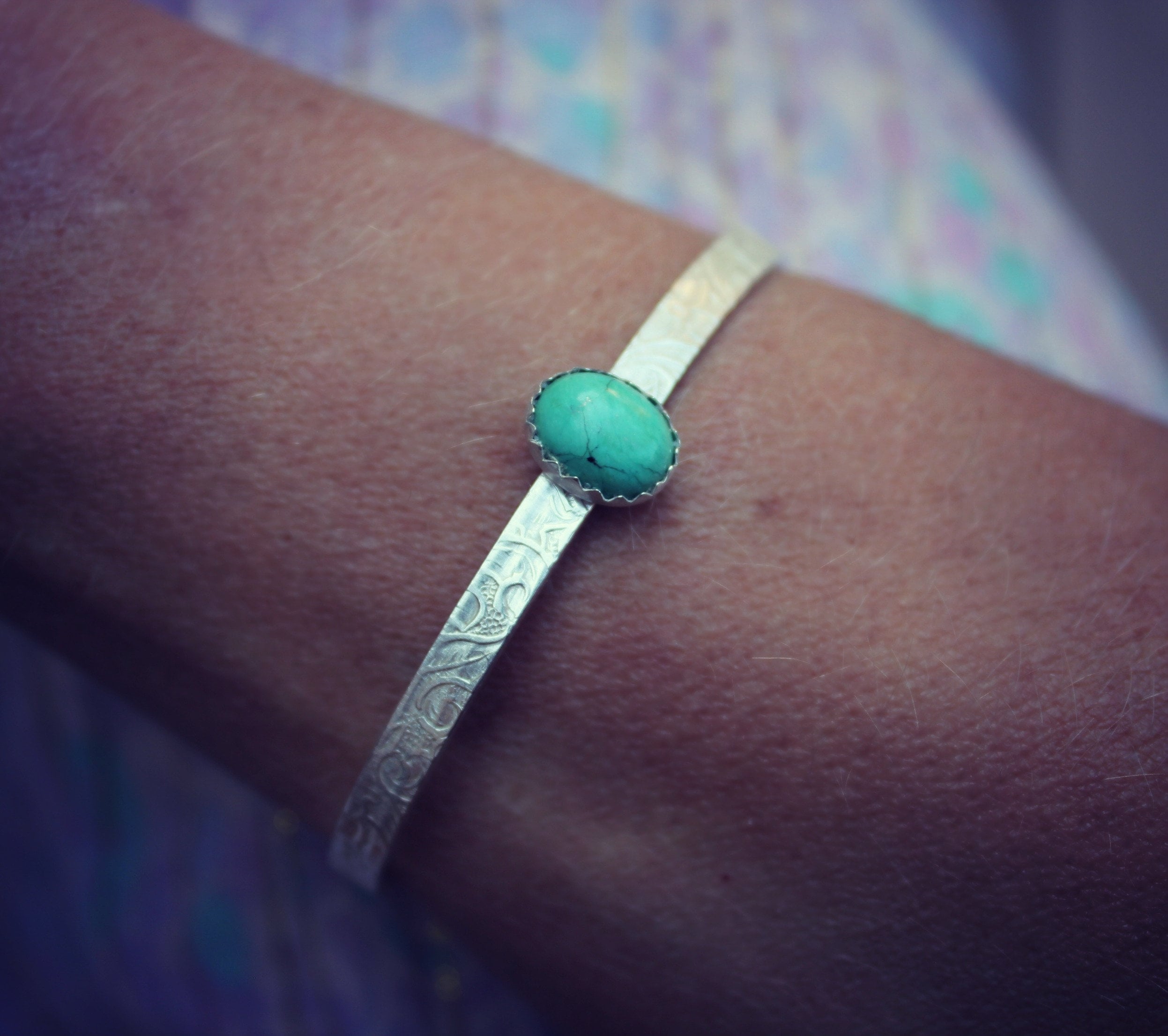 Bracciale turchese, bracciale argento, bracciale rigido in argento sterling, bracciale rigido turchese, bracciale rigido in argento, bracciale rigido