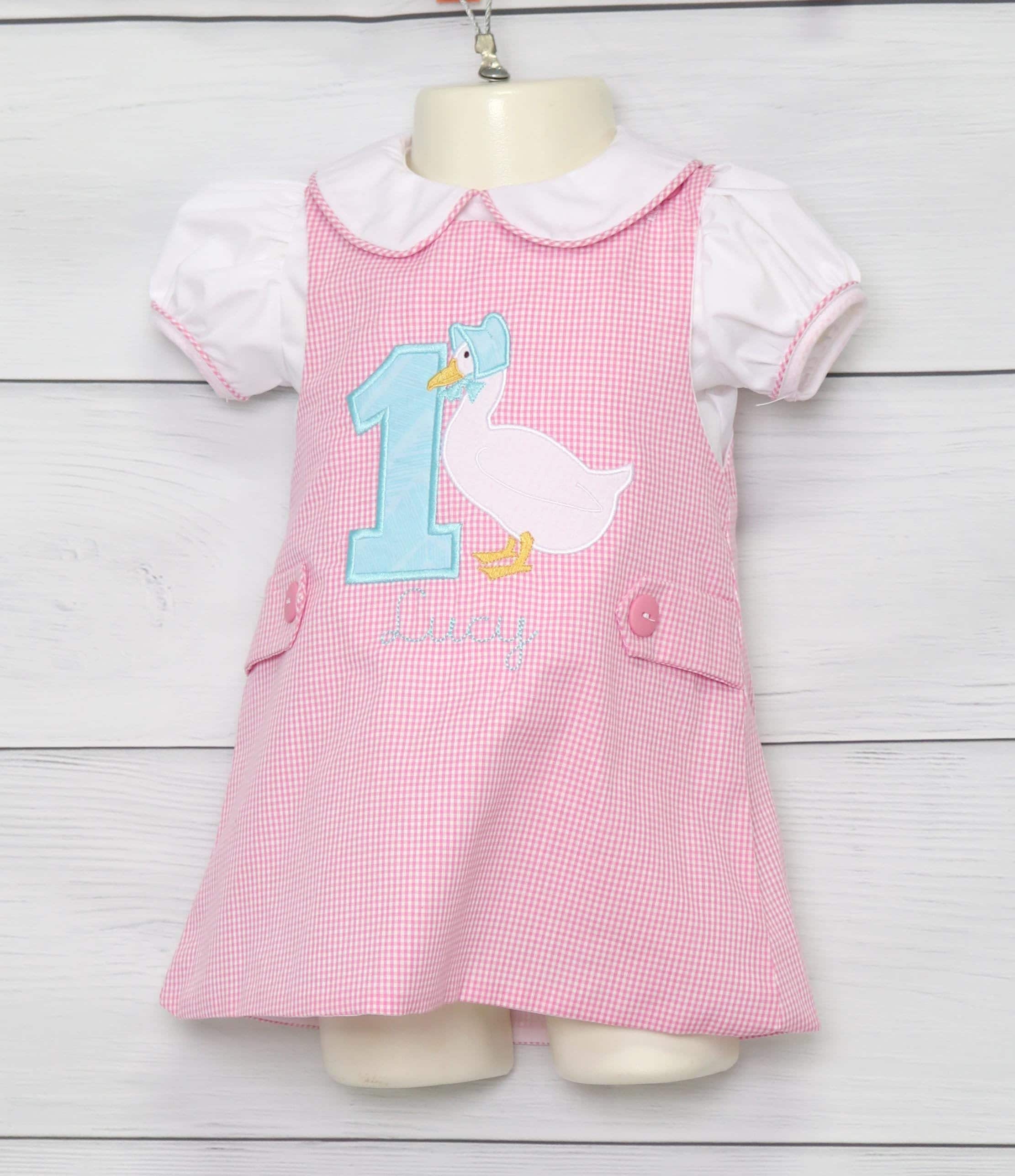 Vestito per il primo compleanno della bambina, vestiti Goose, vestiti per neonata, vestito per il primo compleanno della bambina, vestito per il primo