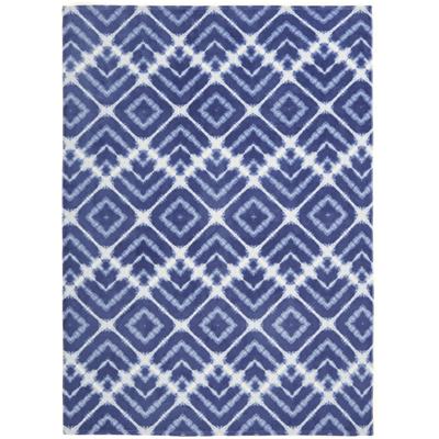 Strandtuch DYCKHOFF "Batik", blau (navy), B:140cm L:195cm, Frottiervelours, Frottiervelours, Handtücher (Packung), Extra groß 140x195cm Image