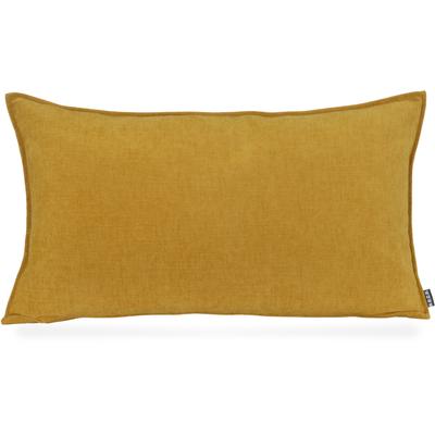 Dekokissen H.O.C.K. "Lucky", gelb (gelb, mais, unifarben), B:70cm H:10cm L:40cm, Polyester, Dekokissen_Sitzkissen_Kissenhüllen, Sofakissen inkl. Füllung, 70x40cm, einfarbig, creme ecru, Dekokissen Image