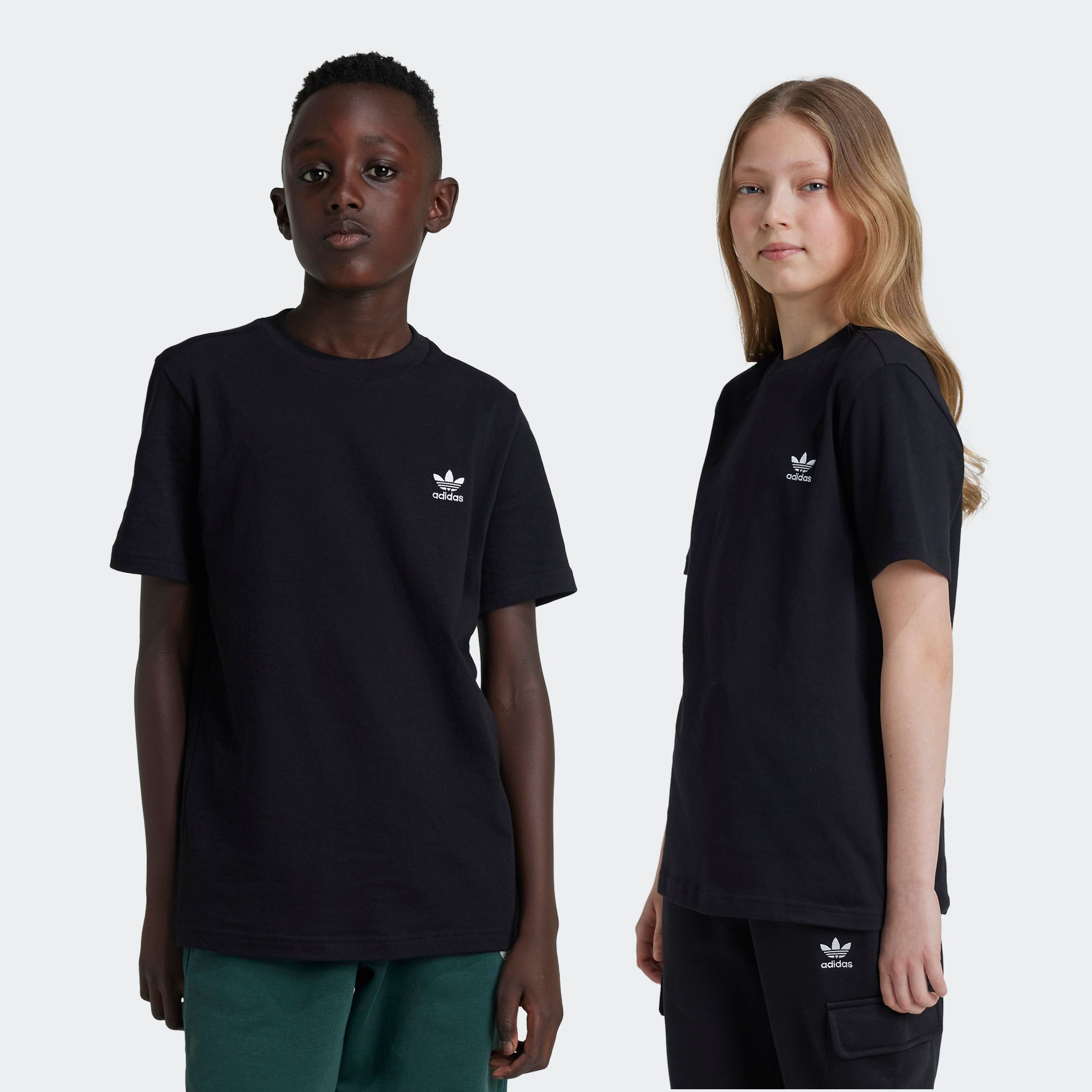 T-Shirt ADIDAS ORIGINALS "TEE", Kinder, Gr. 152, schwarz, Obermaterial: 100% Baumwolle, Sportlich, Rundhals, Shirts Image