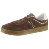 Sneaker TOMMY JEANS "THE GREENWICH SUEDE", Herren, Gr. 44, braun, Veloursleder, Lederimitat, unifarben mit Farbeinsatz, sportlich, Schuhe, Freizeitschuh, Halbschuh, Schnürschuh mit gepolstertem Schaftrand