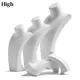 Espositore per gioielli modello espositore classico in pelle PU ritratto collo gioielli ciondolo rack gioielli puntelli foto