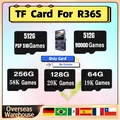 Per R36S Retro Console per videogiochi portatile Scheda TF Sistema Linux Lettore di schede di memoria video tascabile portatile 256G 58000 giochi