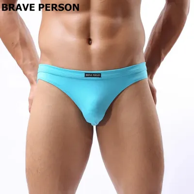 Brave Person Männer Unterwäsche Marke Mens Briefs Hohe Qualität Männer Atmungsaktiv Komfortable Slip Baumwolle Unterwäsche Briefs B1132