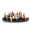 20Pcs Painted All Seated Model People Sitting 1/30 Scale Figures Scenery Passengers Toys For Model Railway Diorama Making Supplies