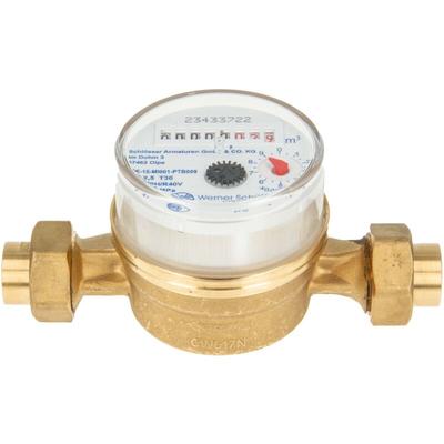Tecuro - Einstrahlzähler etk Kombi-Set (Kaltwasser) bis 30 Grad Länge 110 mm, inkl. Verschraubungen Image