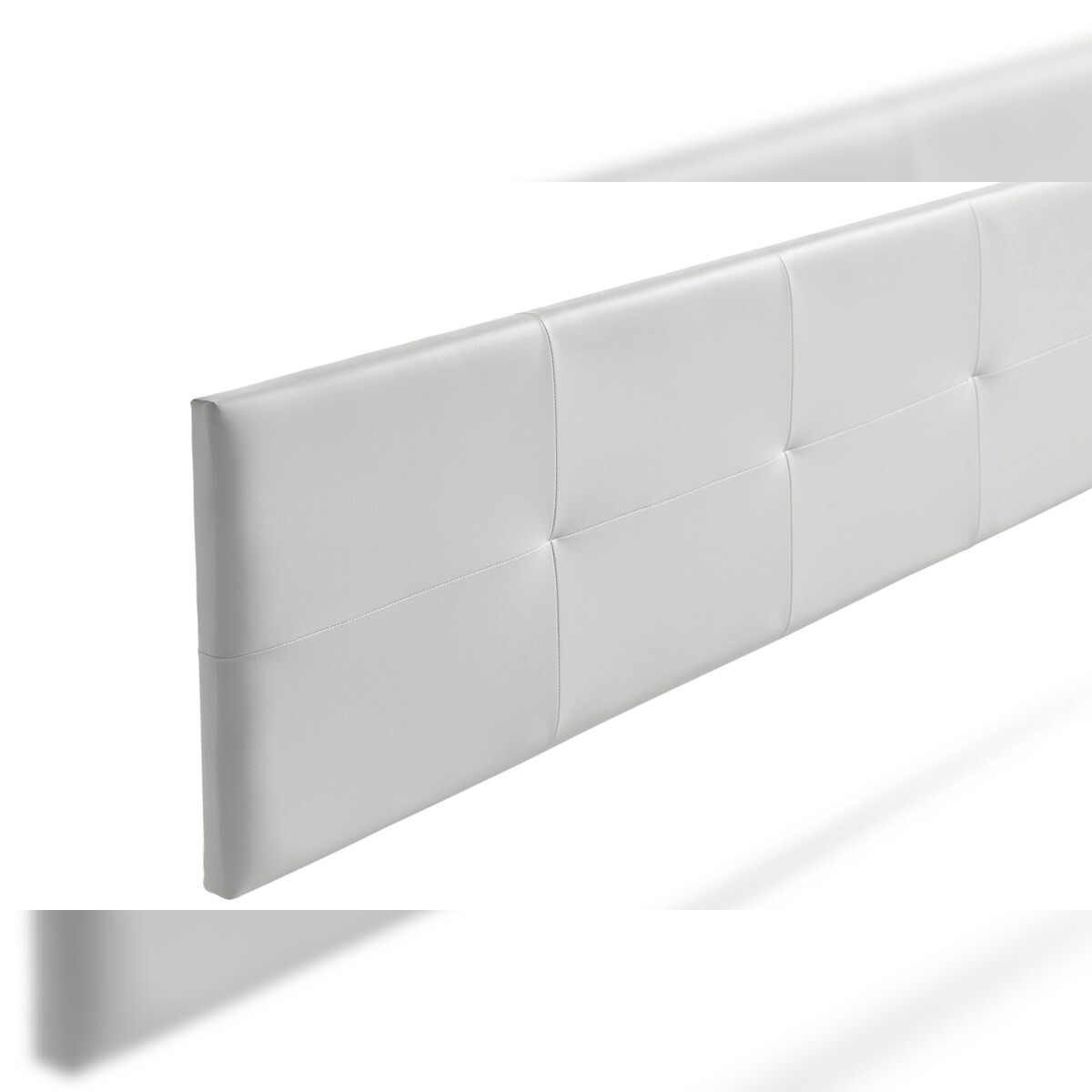 Gepolstertes Kopfteil ALTEA Kunstleder 115x50x5 cm - Hellgrau - Moonia Image