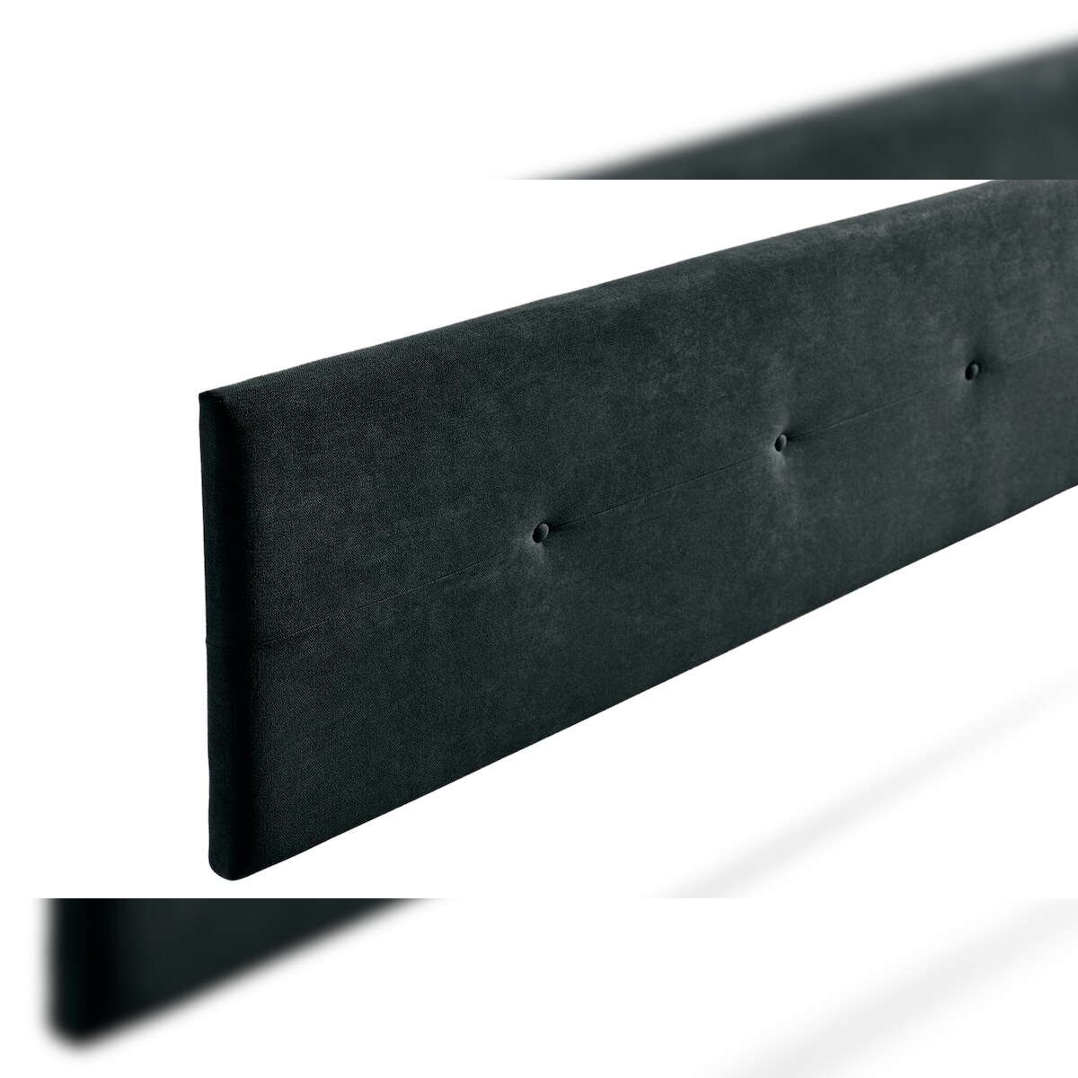 Gepolstertes Kopfteil NAPOLI Aqualine 115x50x5 cm - Schwarz - Moonia Image