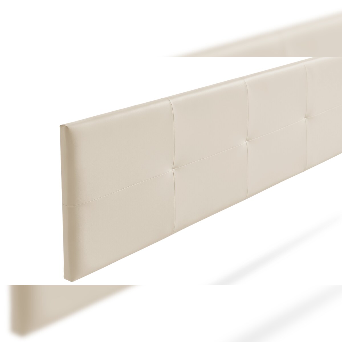 Gepolstertes Kopfteil ALTEA Kunstleder 100x50x5 cm - Eierschale - Moonia Image