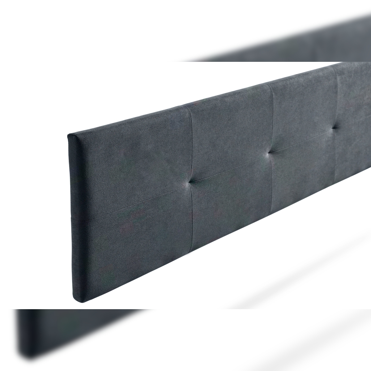Gepolstertes Kopfteil ALTEA Aqualine 145x50x5 cm - Dunkelgrau - Moonia Image