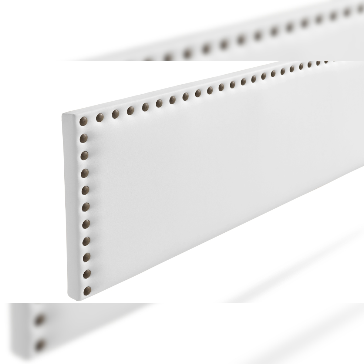 Gepolstertes Kopfteil MODENA Kunstleder 115x55x8 cm - Weiß - Moonia Image