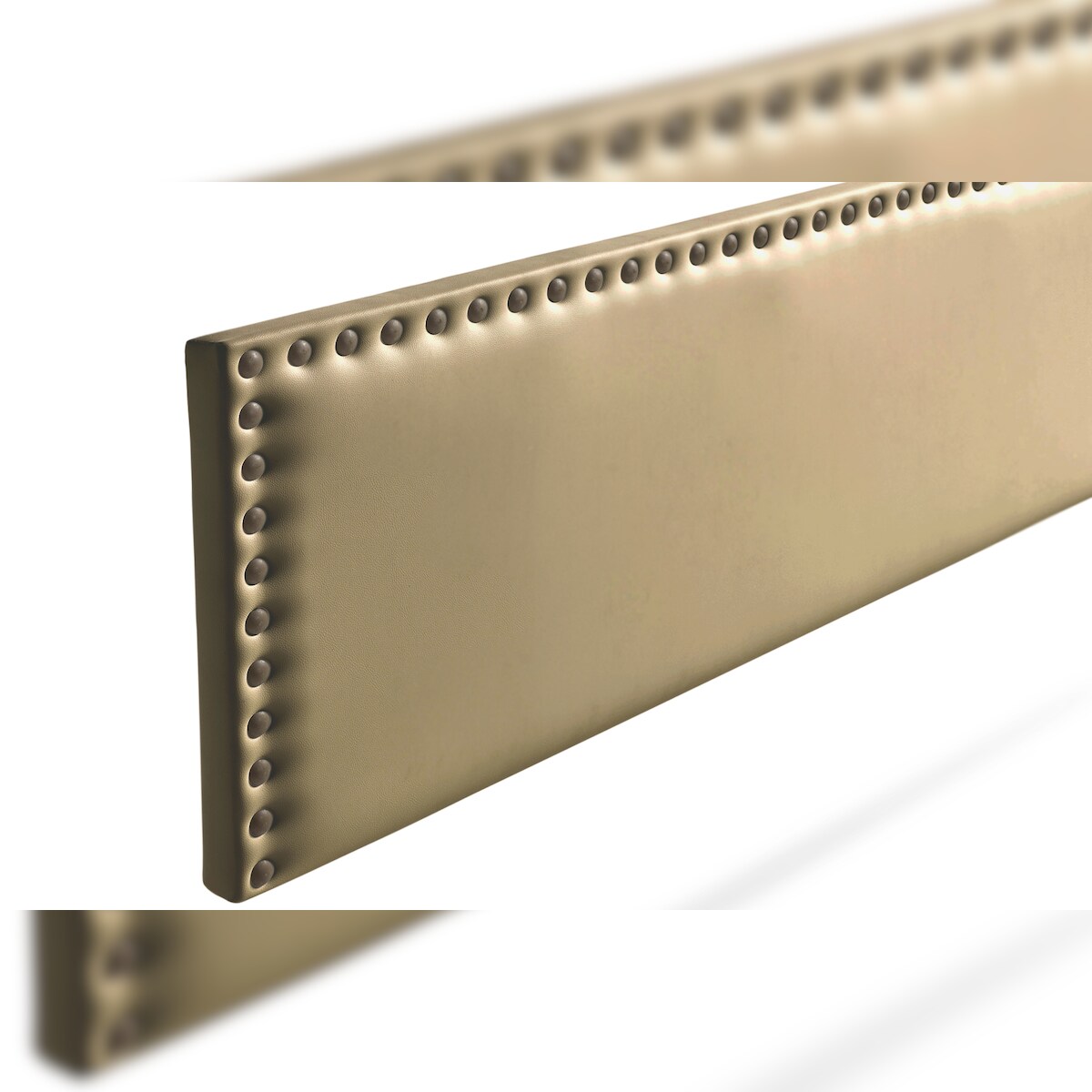 Gepolstertes Kopfteil MODENA Kunstleder 115x55x8 cm - Gold - Moonia Image