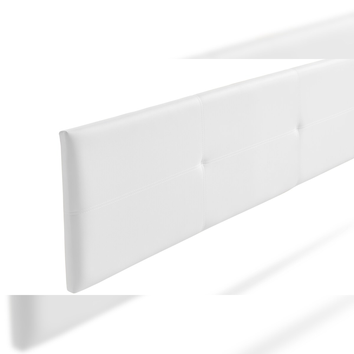 Gepolstertes Kopfteil ALMA Kunstleder 115x50x5 cm - Weiß - Moonia Image