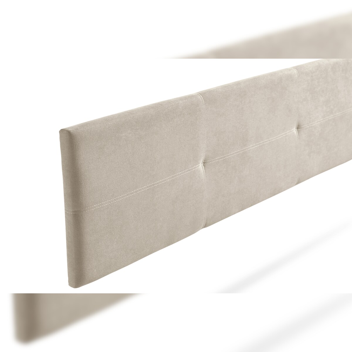 Gepolstertes Kopfteil ALMA Aqualine 130x50x5 cm - Getoastetes Beige - Moonia Image