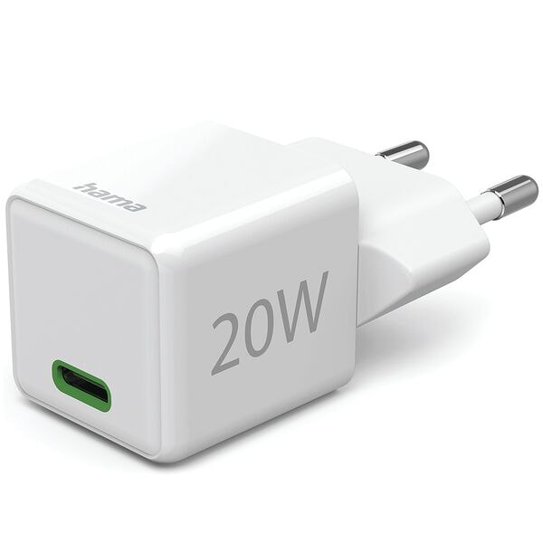 Hama Schnellladegerät »Super-Mini-Charger« 20 W weiß, 2.75x2.75x2.9 cm Image