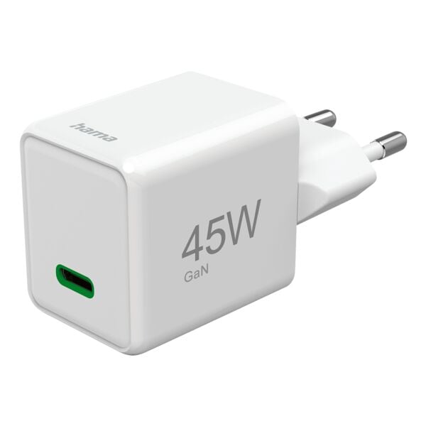 Hama Schnellladegerät »Super-Mini-Charger« 45 W weiß, 3x3.6x3.8 cm Image