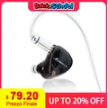 Nuovo QoA Mimosa Auricolare In Ear 1 Dinamico + 1 IEM Planari Spina da 3,5 mm 4,4 mm per cuffie musicali HiFi Cuffie con cavo da 0,78 a 2 pin