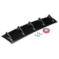 Diffusore paraurti Splitter per auto diffusore per labbra Spoiler posteriore universale paraurti posteriore Spoiler Shark Fin deflettore diffusore per labbra 5 denti
